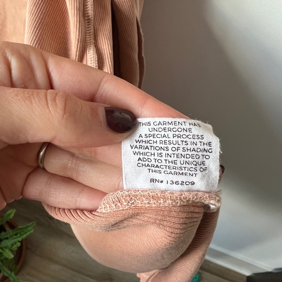 Hatch The Naomi Wrap Dress Clay Peach Maternity Short Sleeve Dress - Picture 8 of 8